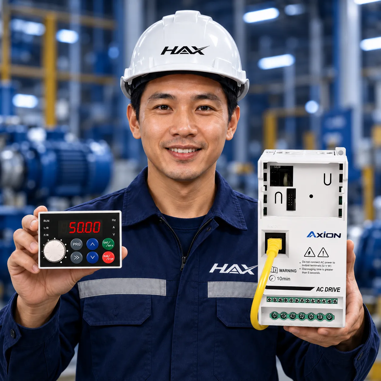 วิศวกร HAX กับอินเวอร์เตอร์ AXION AX650